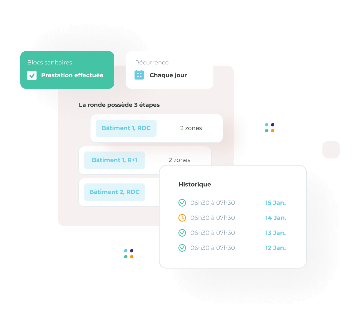 Feuille digitale de suivi des interventions Clock E